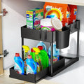 Rangement sous évier a étage coulissant pour cuisine/ salle de bain