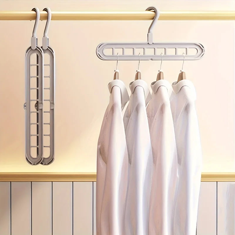 Lot de 3 organisateurs de cintres pliables – Gain de place pour garde-robe