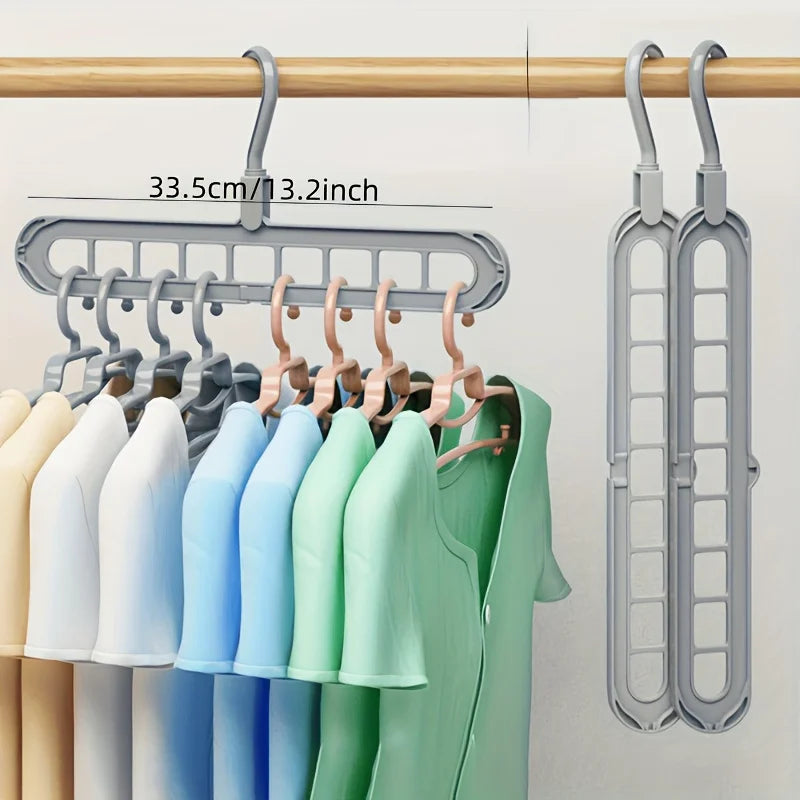 Lot de 3 organisateurs de cintres pliables – Gain de place pour garde-robe